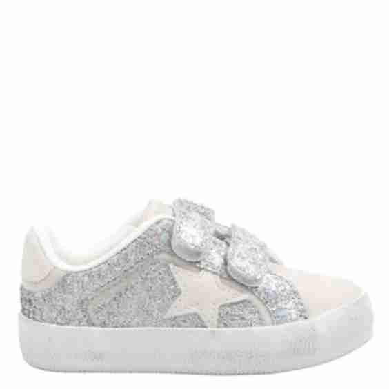 Koryana Glitter Low Top Velcro Sneakers