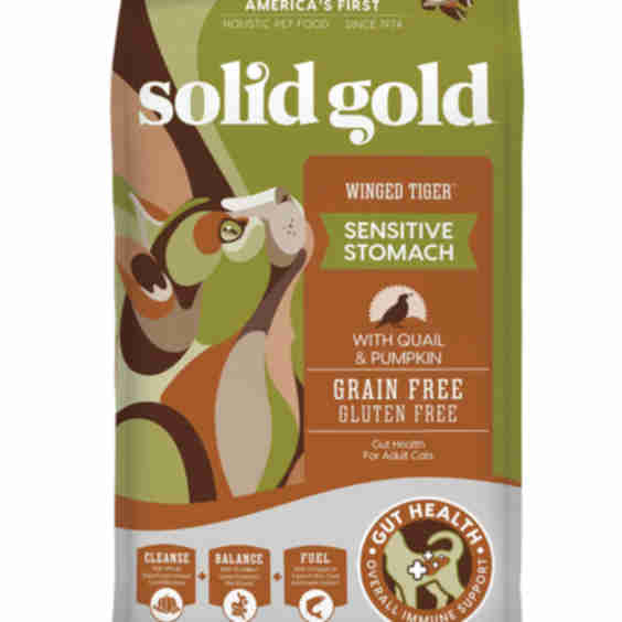 Winged Tiger Sensitive Stomach Dry Food with Quail & Pumpkin for Adult Cats