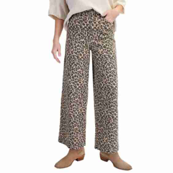 Easel - Leopard Jeans