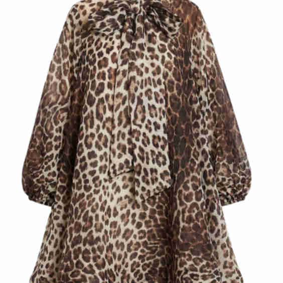 Oversized Dress With Blouson Sleeves