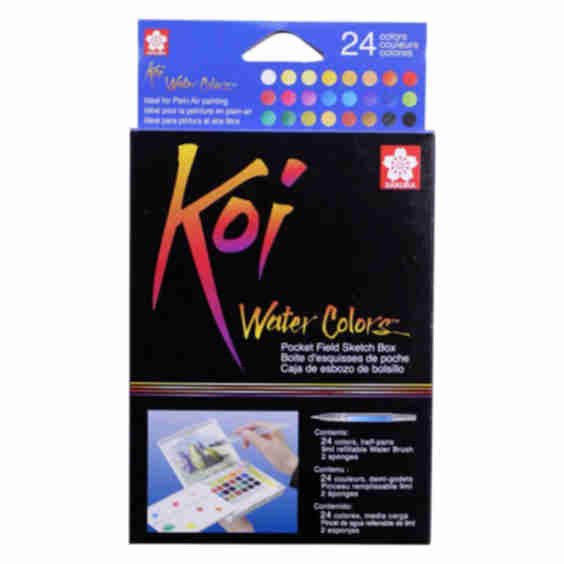 Koi Water Color Field Sketch Kit