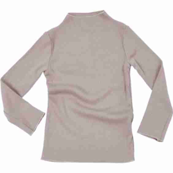 Rib Mock Neck Long Sleeve Top