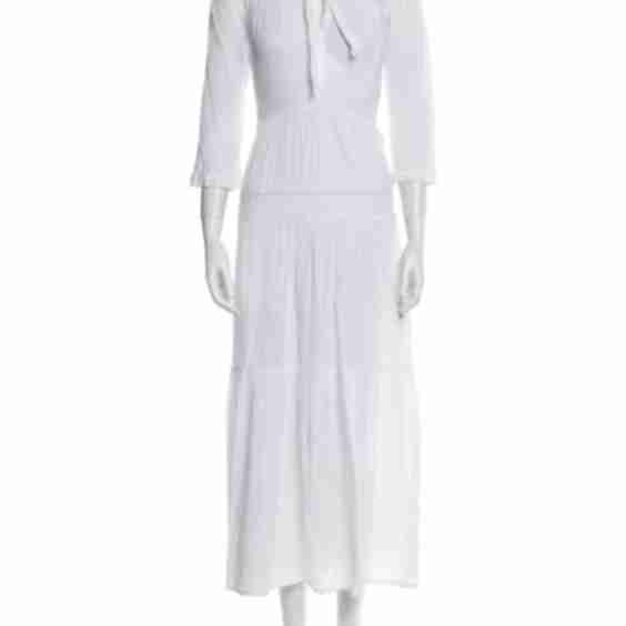 Tie Neck Long Dress (Pre-Owned)