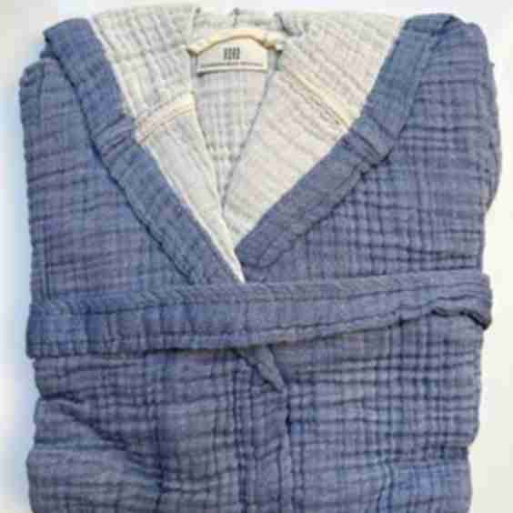 Four Layered Crinkle Muslin Robe