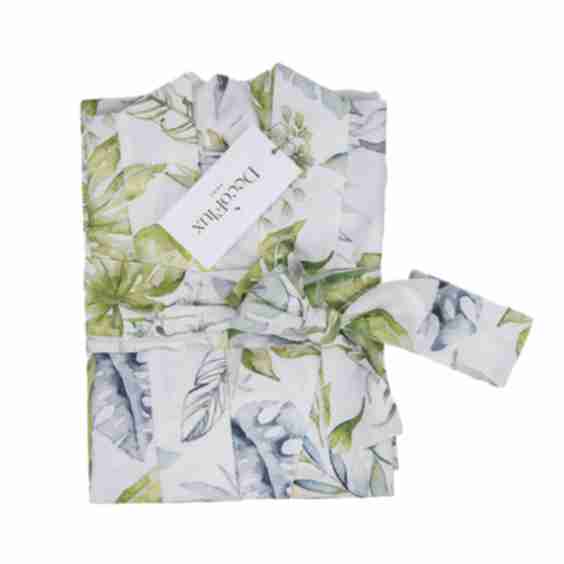 Cotton Sateen Kimono Robe