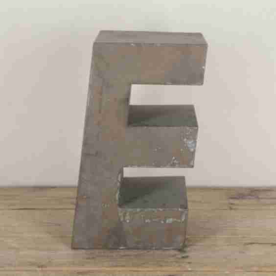 Mid-Century French Brass Letter Sculptures
