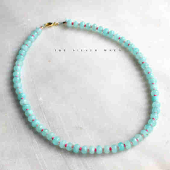 The Silver Wren Islands Stone Candy Beaded Necklace