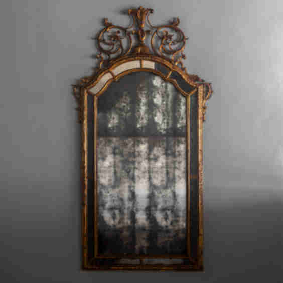 Massive Ornate Gilded Mirror