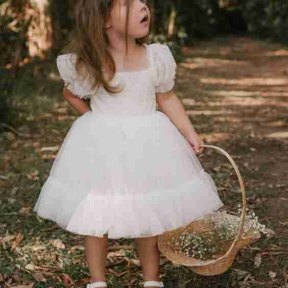 A Line Princess Girl Dresses With Bowknot