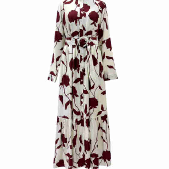 Reem Button Floral Maxi Dress