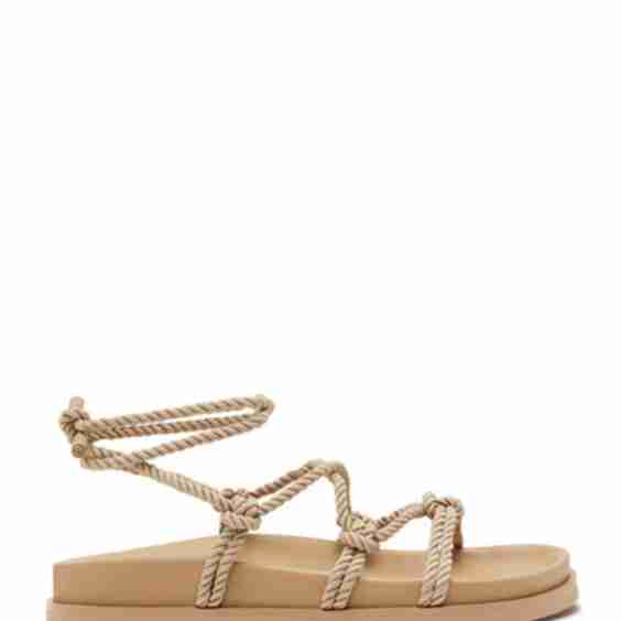 Rivi Nude Slide Sandals