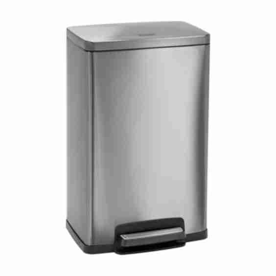 13 Gallon Stainless Steel Step Can with Soft Closing Lid