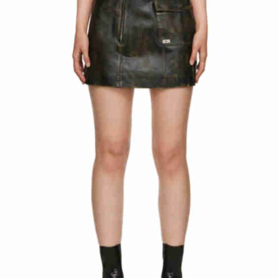 Biker Leather Miniskirt