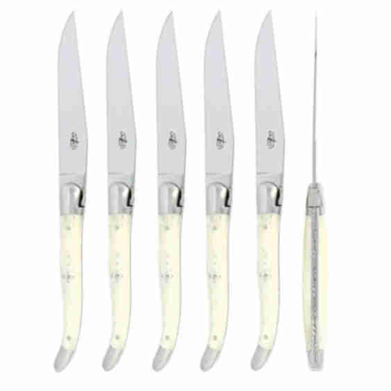  6 Piece Steak Knife Set Bone Handle