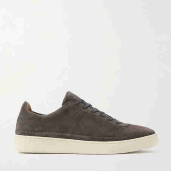 Waxed-Suede Sneakers