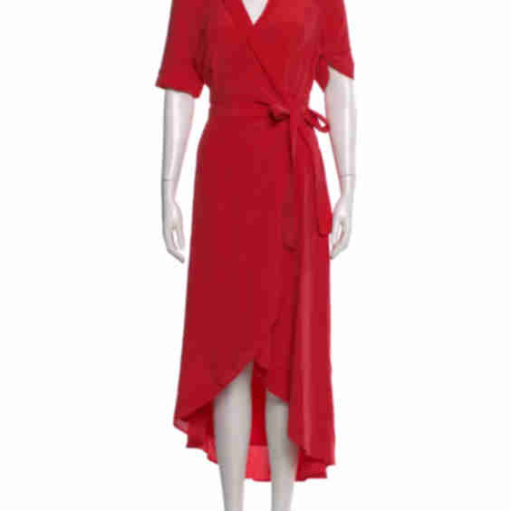 V-Neck Long Dress (Pre-Owned)