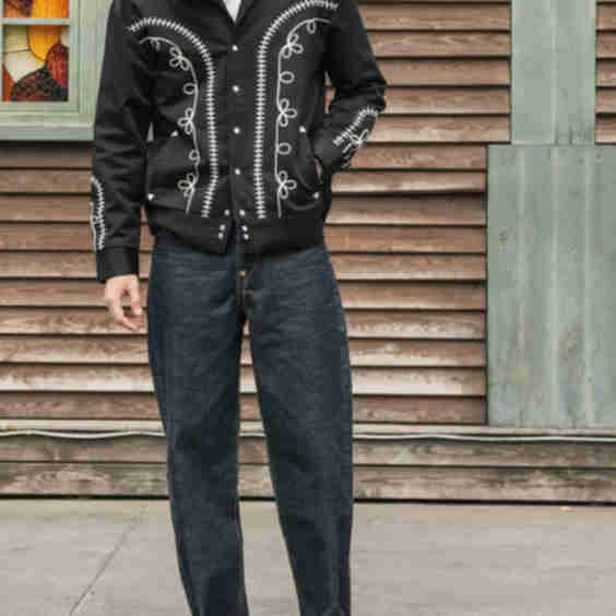Embroidered Western Bolero Jacket