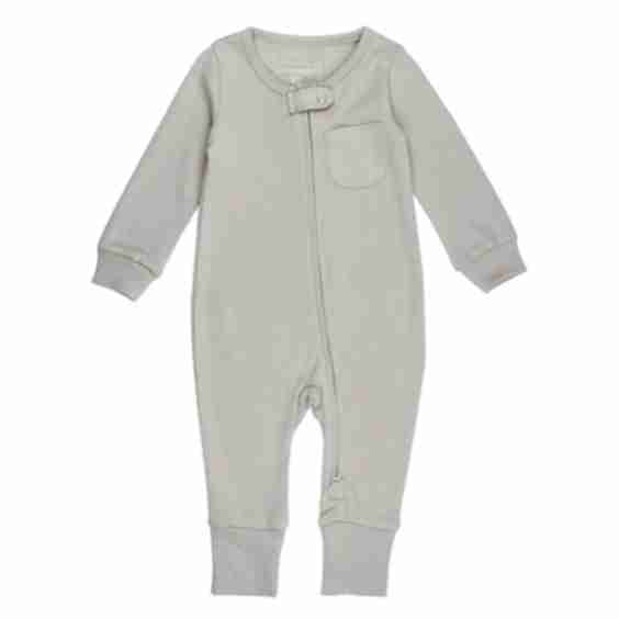 Organic Zipper Romper