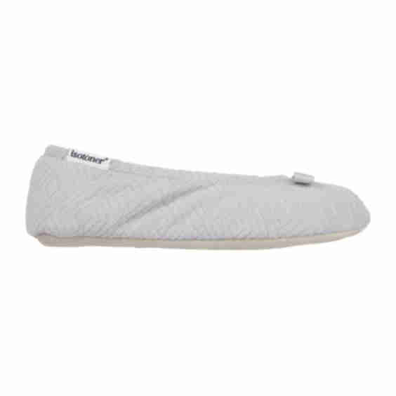 Diamond Microterry Gemma Ballerina Slipper with Memory Foam