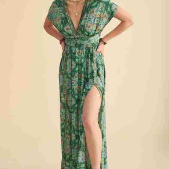 Wrap Top Maxi Dress
