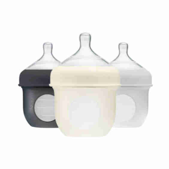 Nursh 4oz Collapsible Silicone Pouch Bottle, 3-Pack