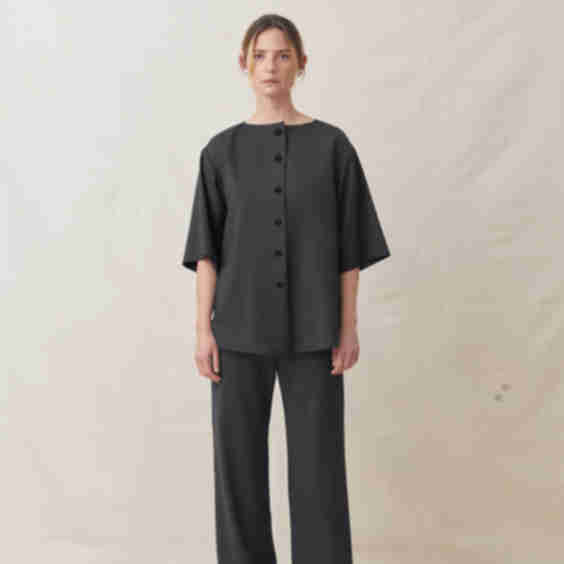 Wool Button Up Top