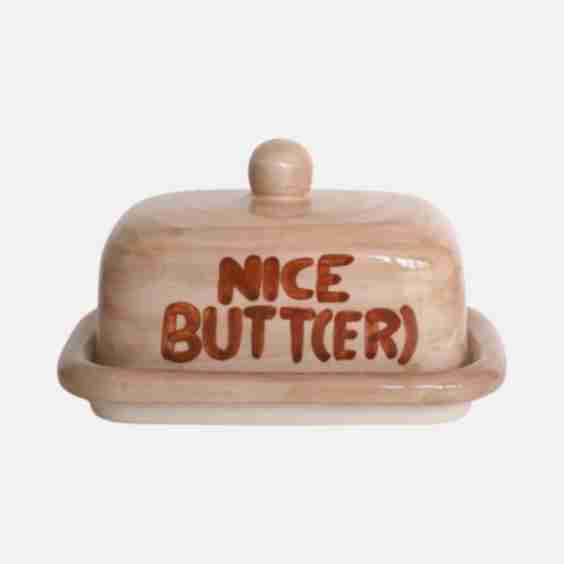'Nice butt(er)' butter dish