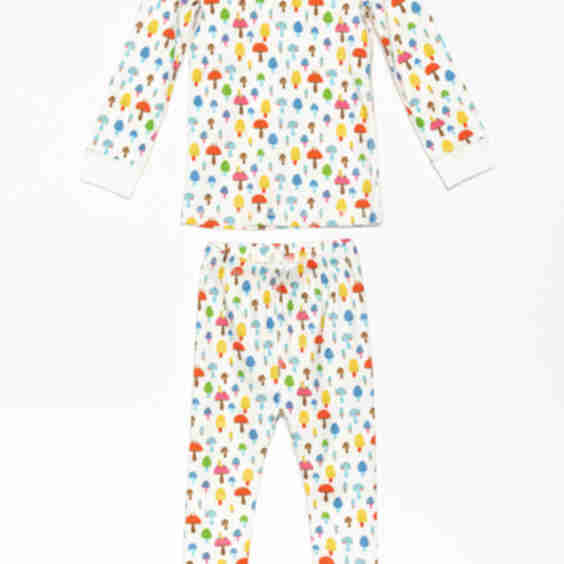 Magic Mushrooms Organic Pima Cotton Pajama Set