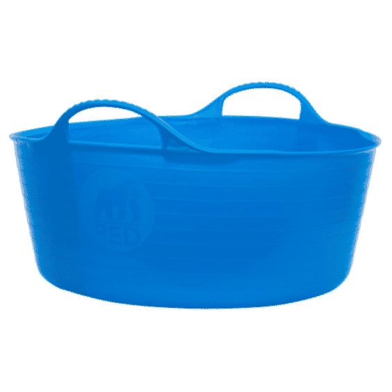 Tub Small Shallow 15 Litres | Heavy Duty Flexible Plastic Utility Tub