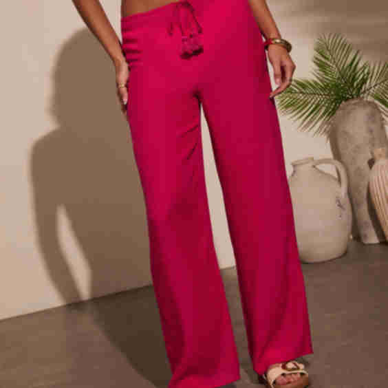 Beach Bound Drawstring Cover Up Pants