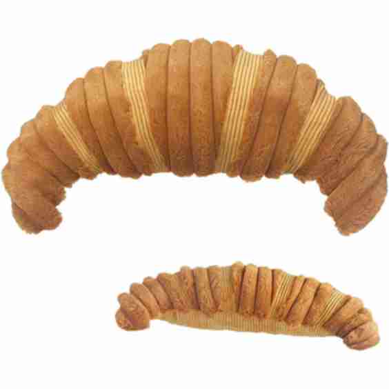 Croissant-Shaped Dog Toy