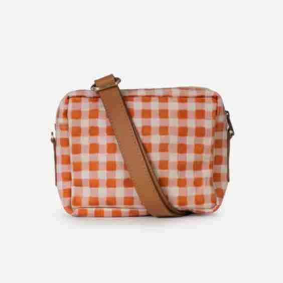 Camera Bag Harvest Gold Gingham