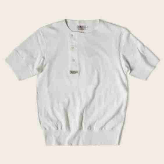 Side Closing Short Sleeve Henley T-Shirt 