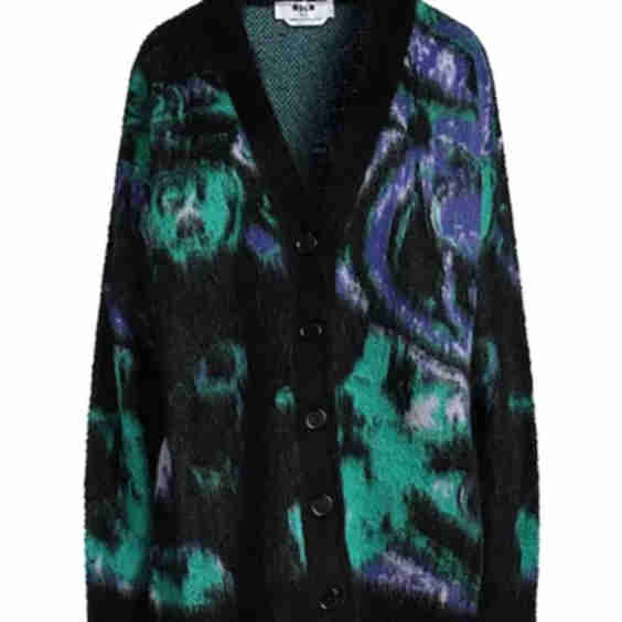 Long Sleeves Button Fastenings Knitted Cardigan