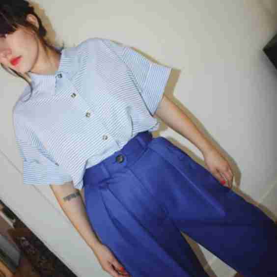 Short Sleeve Oversized Voyageuse Shirt