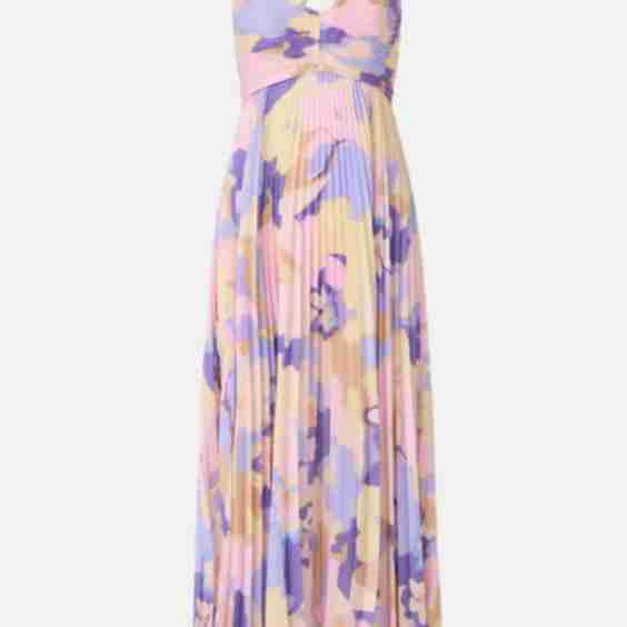 Blythe Plisse Midi Dress