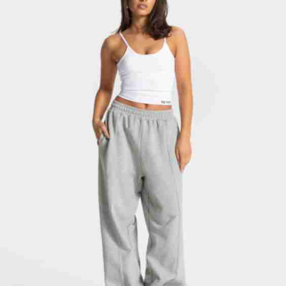 Contrastline Wide Leg Jogging Pants