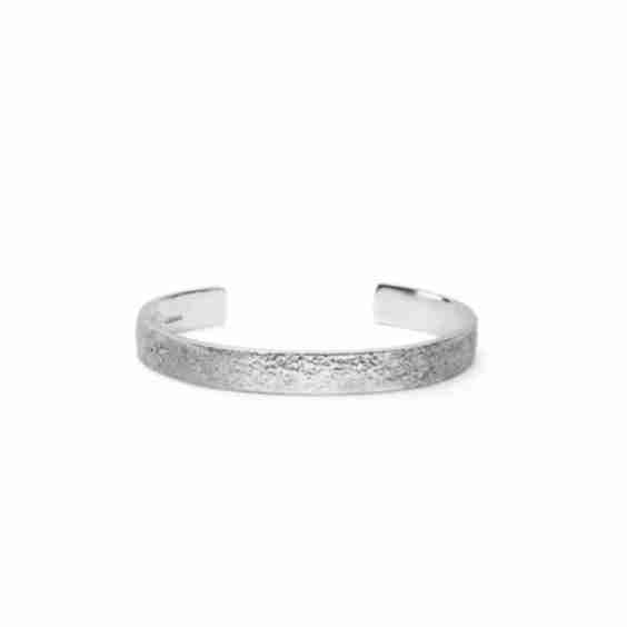    Medium Burnish Bangle - Sterling