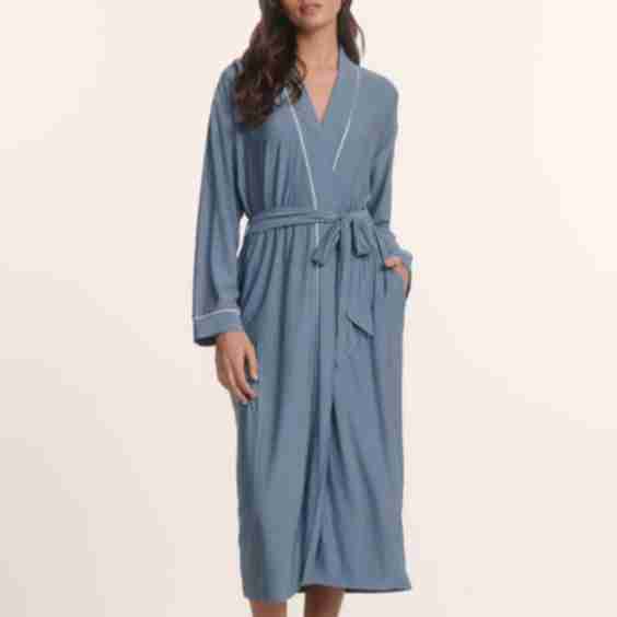 Gisele Printed Tencel Modal Long Robe