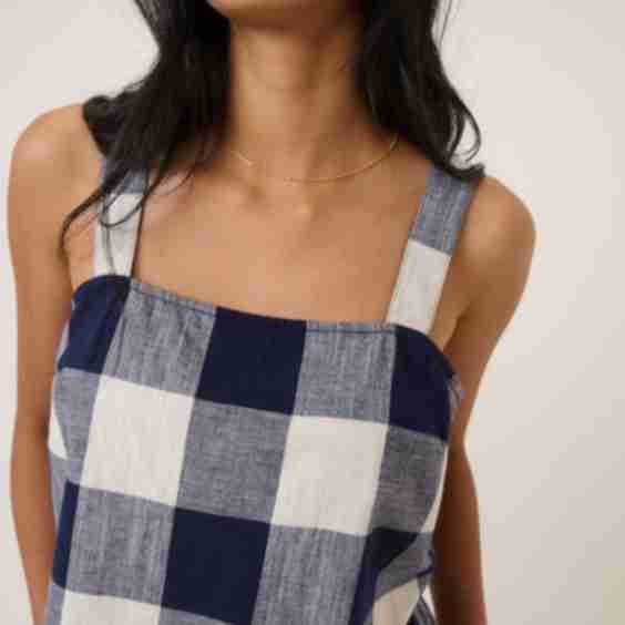 Gingham Swing Top