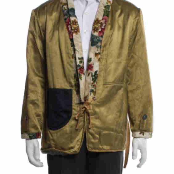Kimono Floral Print Moto Jacket