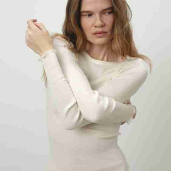 Wool & Silk Rib Longsleeve