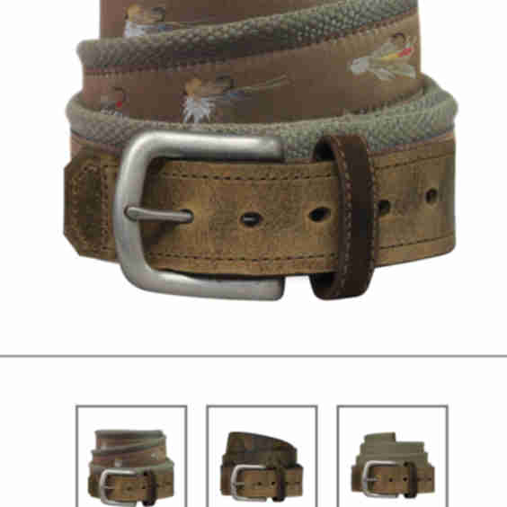 Pontoon Leather Tip Belt