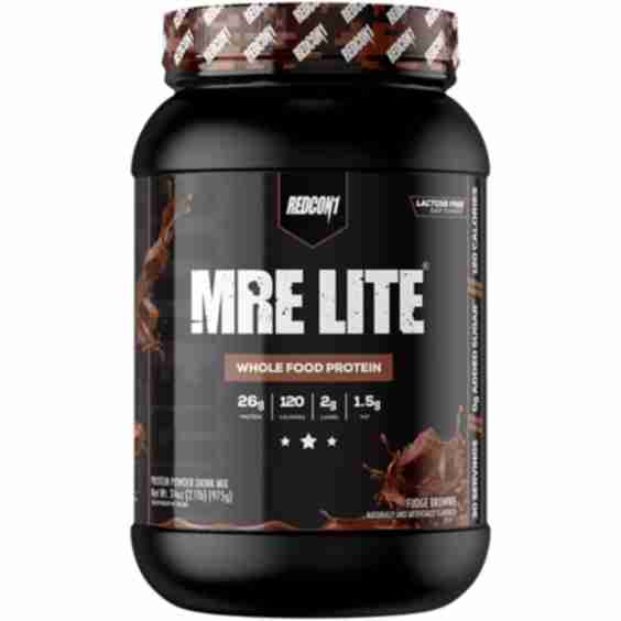MRE Lite Real Whole Food Protein Powder - Fudge Brownie (2.1 Lbs. / 30 Servings)