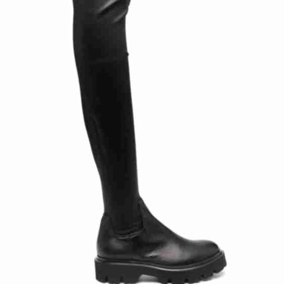 Knee-High Leather Boots