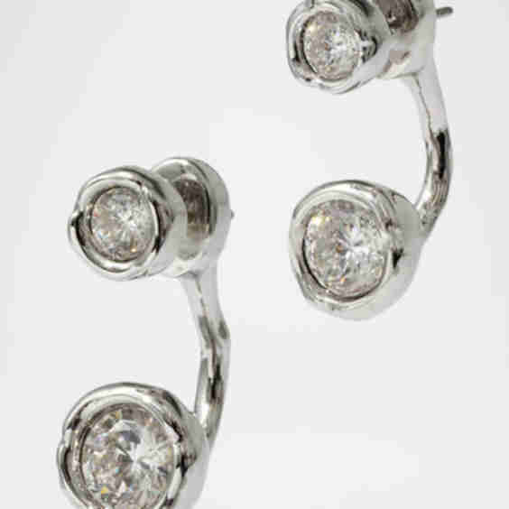 Asterales Molten Front Back Earring