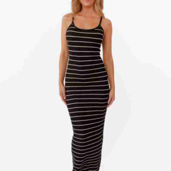 Classic Stripe Maxi Dress
