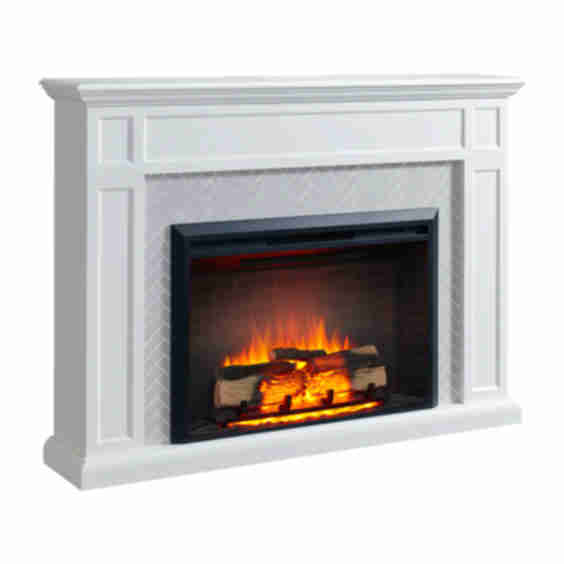 65" W Mantel (MT265A-W). 39" Electric Fireplace Insert (EF265)