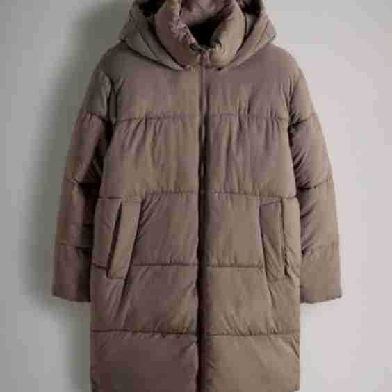 Hooded Longline Padded Midi Coat