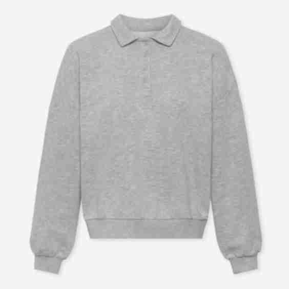 Melange Polo Sweater